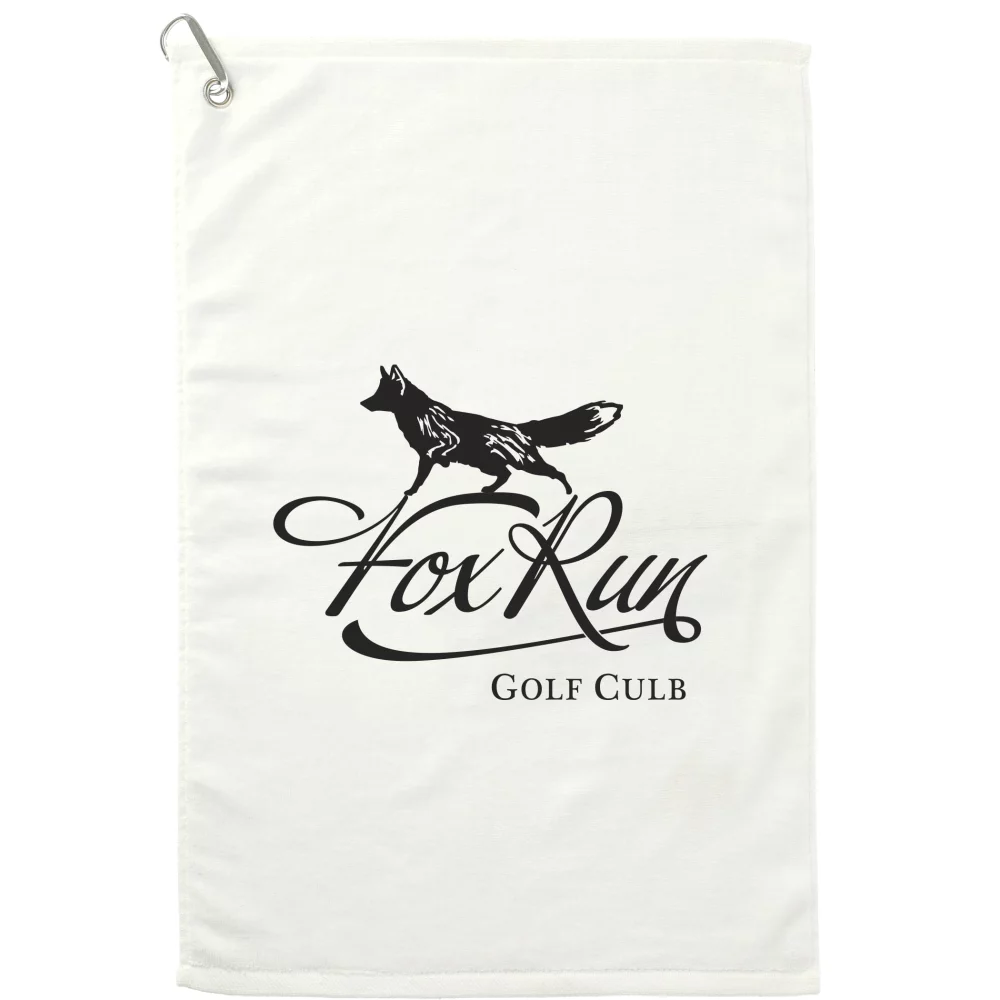 Serviette de golf en tissu éponge 16x25 pouces, 3,5 lb/douzaine.