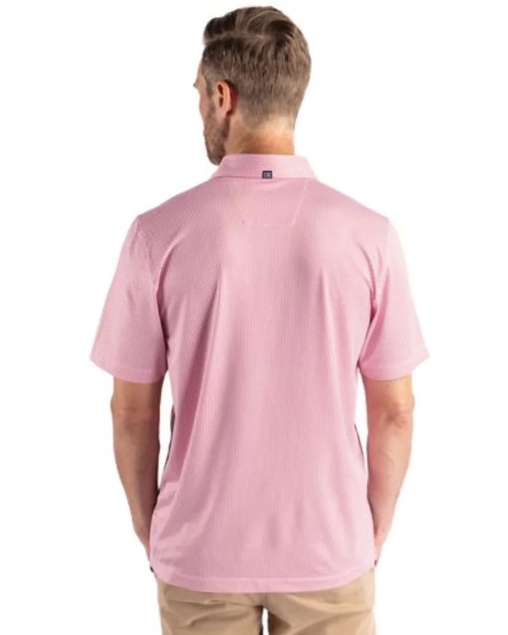 Polo Cutter & Buck Pike Eco Symmetry Print Stretch Recycled pour hommes grands et grands.