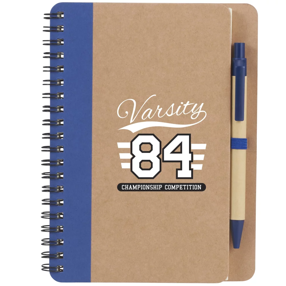 5" x 7" Eco Spiral Notebook with Pen
