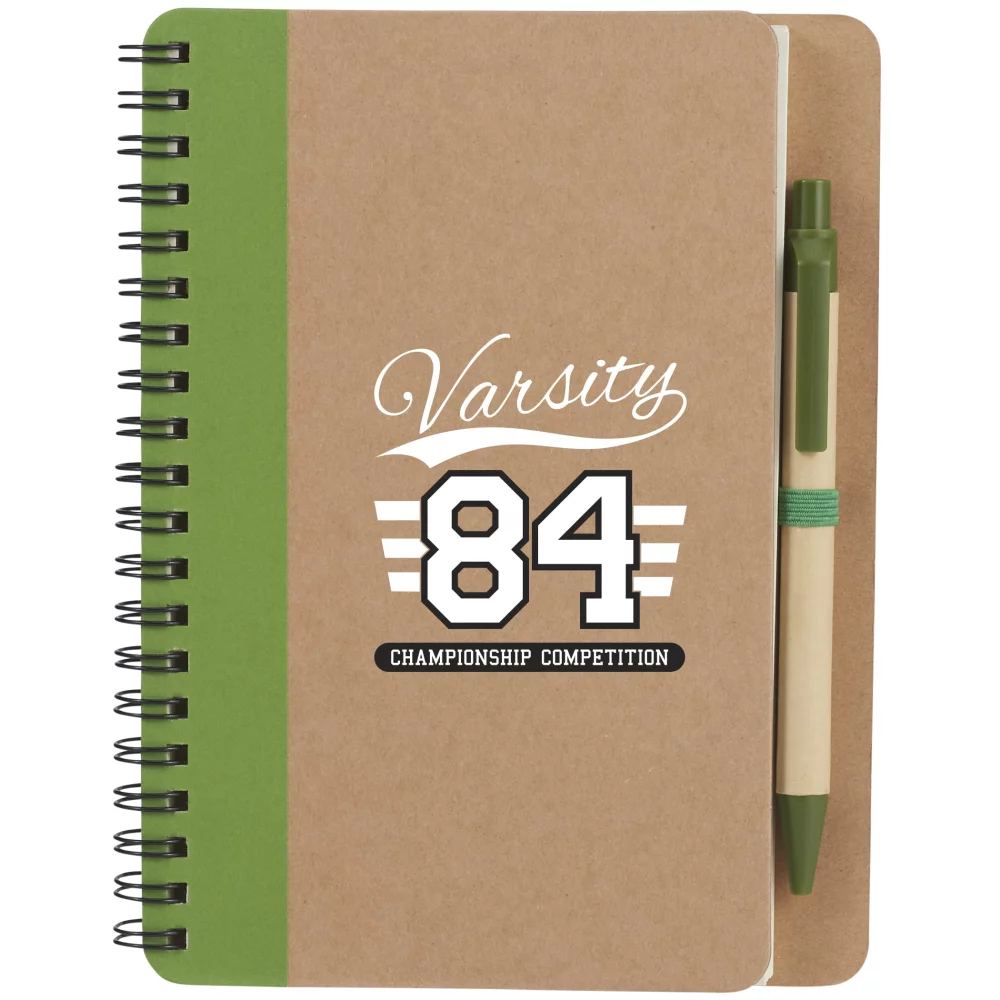 5" x 7" Eco Spiral Notebook with Pen