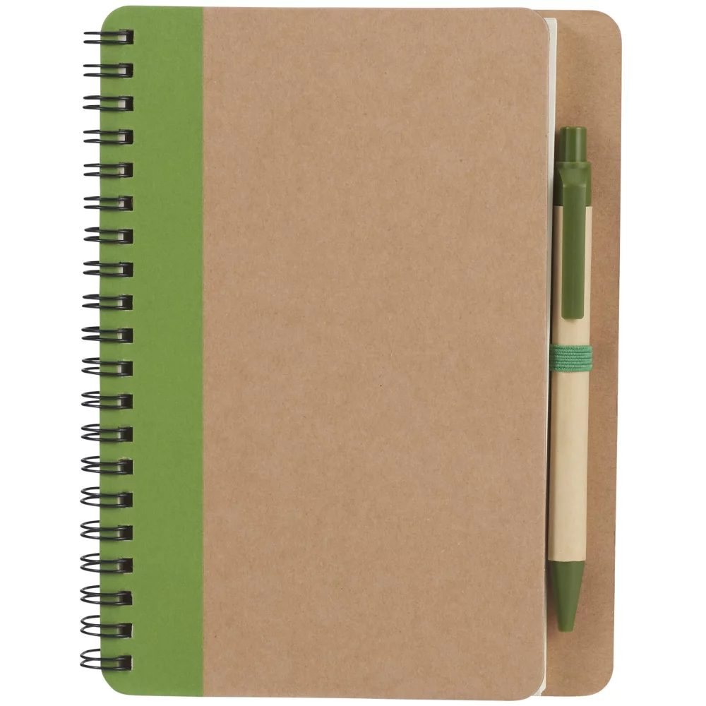 5" x 7" Eco Spiral Notebook with Pen