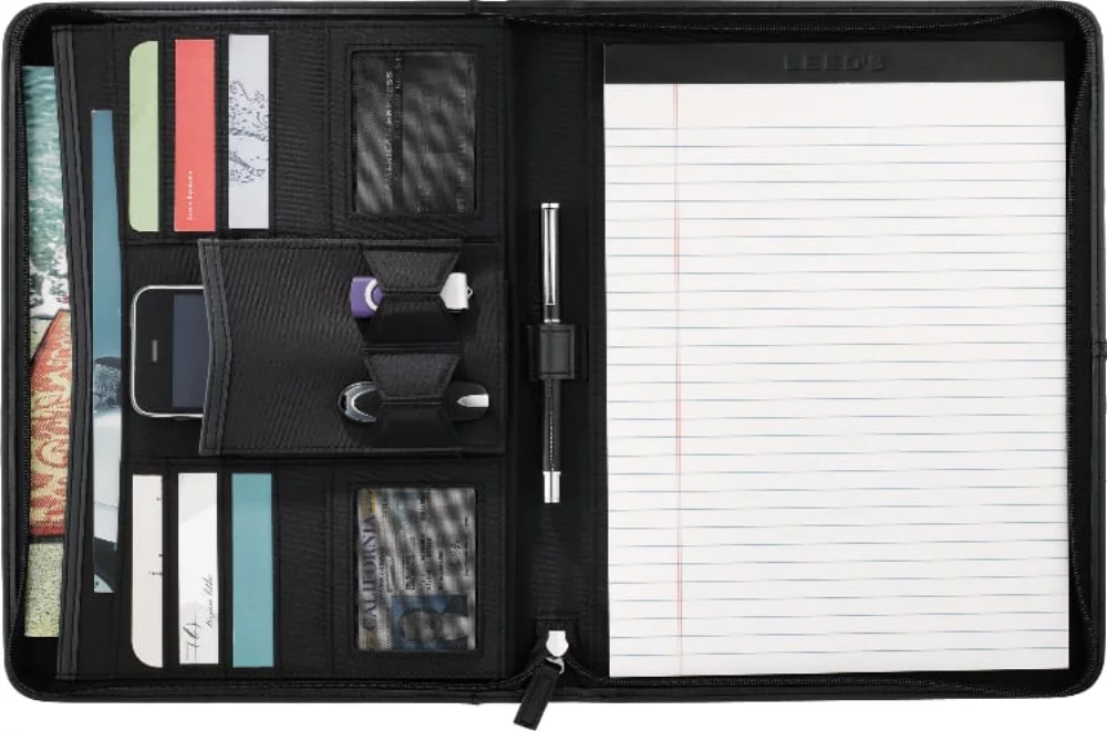 Porte-documents zippé Pedova™ en UltraHyde avec papier FSC® Mix