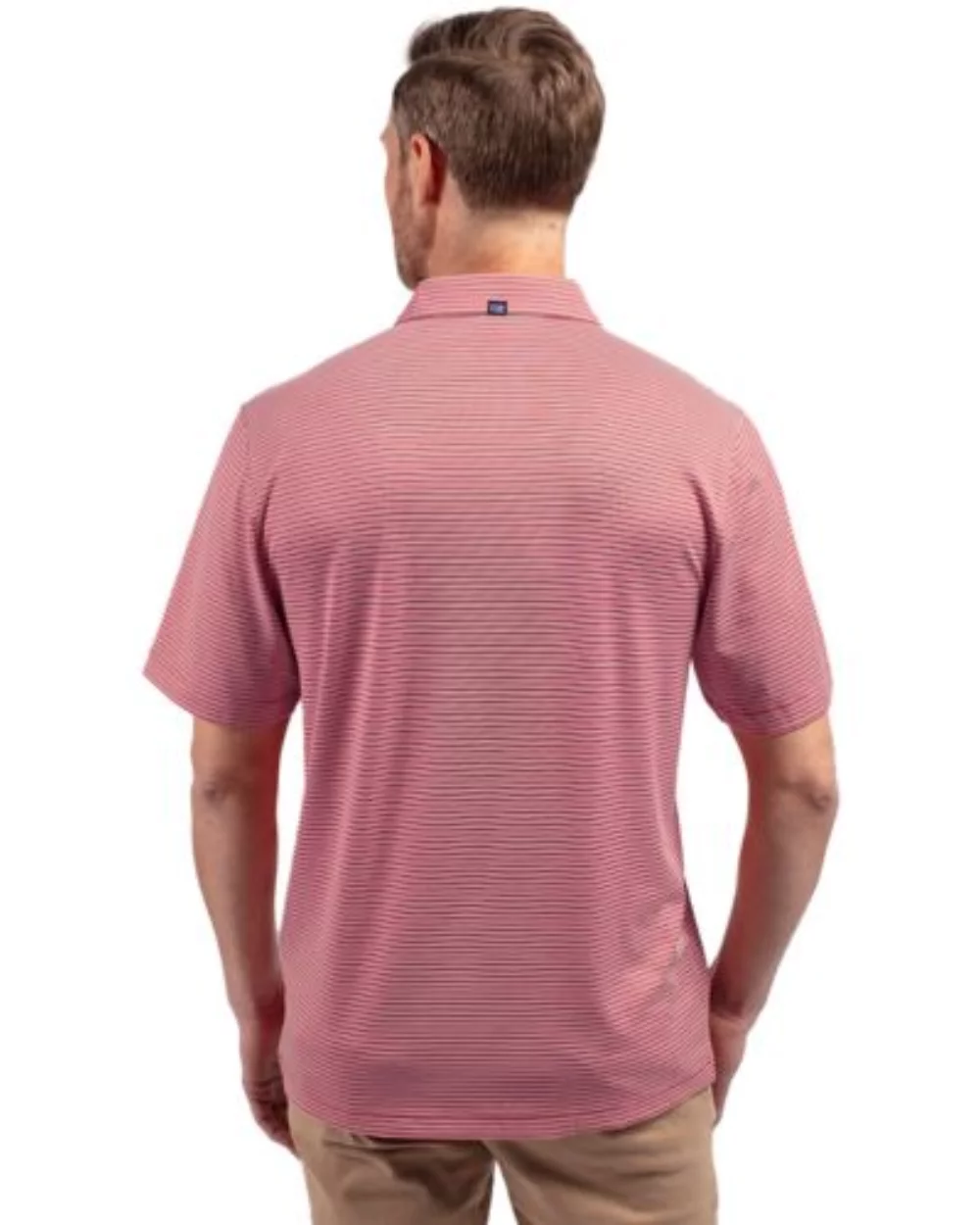 Cutter & Buck Forge Eco Double Stripe Stretch Recycled Mens Polo
