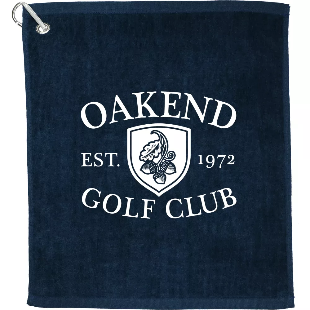 Serviette de golf en tissu éponge 18x15 pouces, 1,3 lb/douzaine.