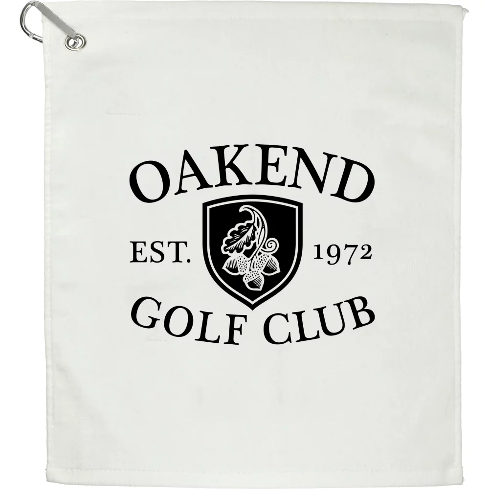 Serviette de golf en tissu éponge 18x15 pouces, 1,3 lb/douzaine.
