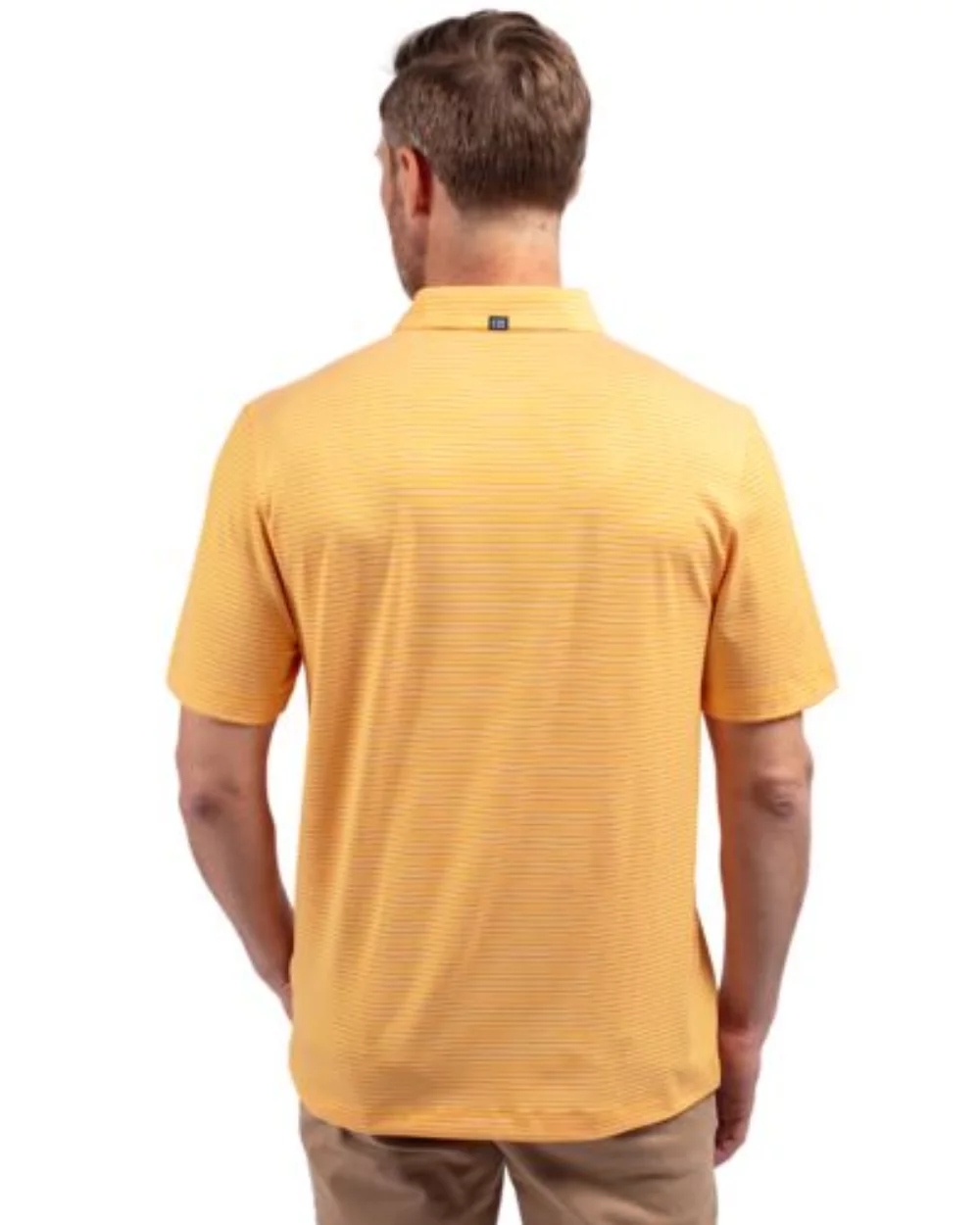 Polo pour hommes Cutter & Buck Forge Eco à double rayures extensibles recyclées