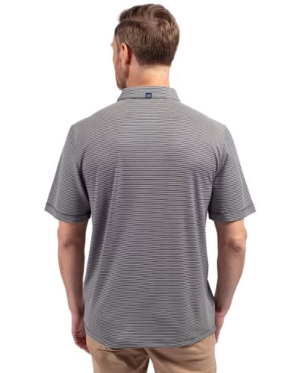 Polo pour hommes Cutter & Buck Forge Eco à double rayures extensibles recyclées