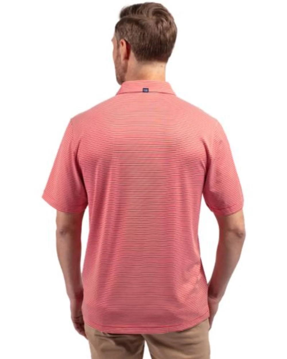 Cutter & Buck Forge Eco Double Stripe Stretch Recycled Mens Big &Tall Polo