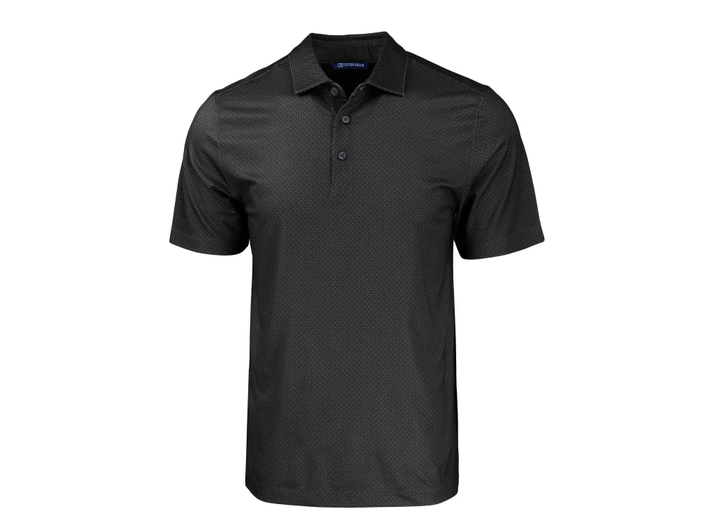 Polo Cutter & Buck Pike Eco Tonal Geo Print Stretch Recycled pour hommes grands et grands