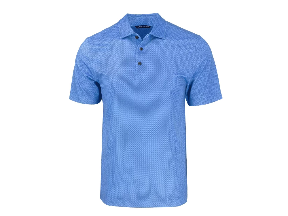 Polo Cutter & Buck Pike Eco Tonal Geo Print Stretch Recycled pour hommes grands et grands