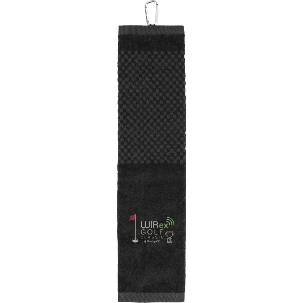 Serviette de golf Scrubber de 5,25x22 pouces, 3,5 livres par douzaine.