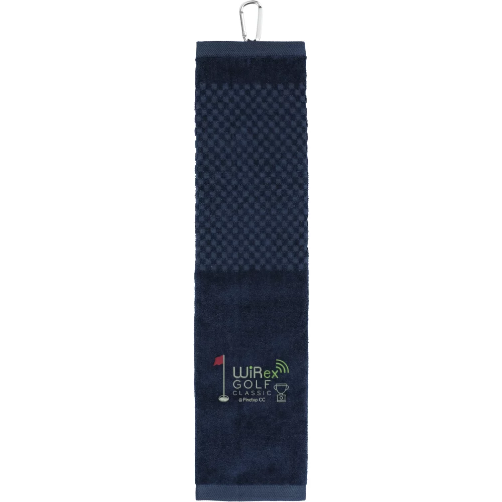 Serviette de golf Scrubber de 5,25x22 pouces, 3,5 livres par douzaine.