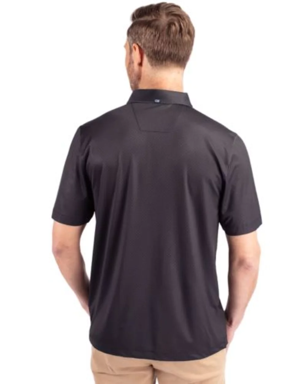 Polo Cutter & Buck Pike Eco Tonal Geo Print Stretch Recycled pour hommes grands et grands