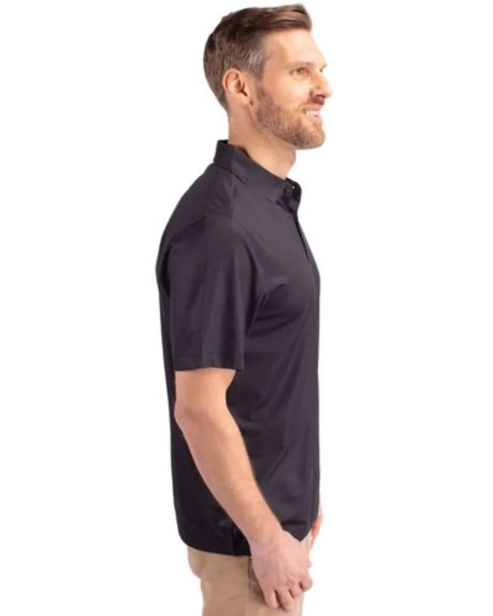 Cutter & Buck Pike Eco Tonal Geo Print Stretch Recycled Mens Big & Tall Polo