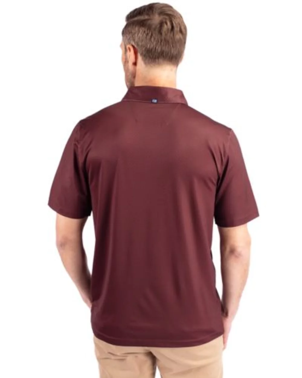 Polo Cutter & Buck Pike Eco Tonal Geo Print Stretch Recycled pour hommes grands et grands