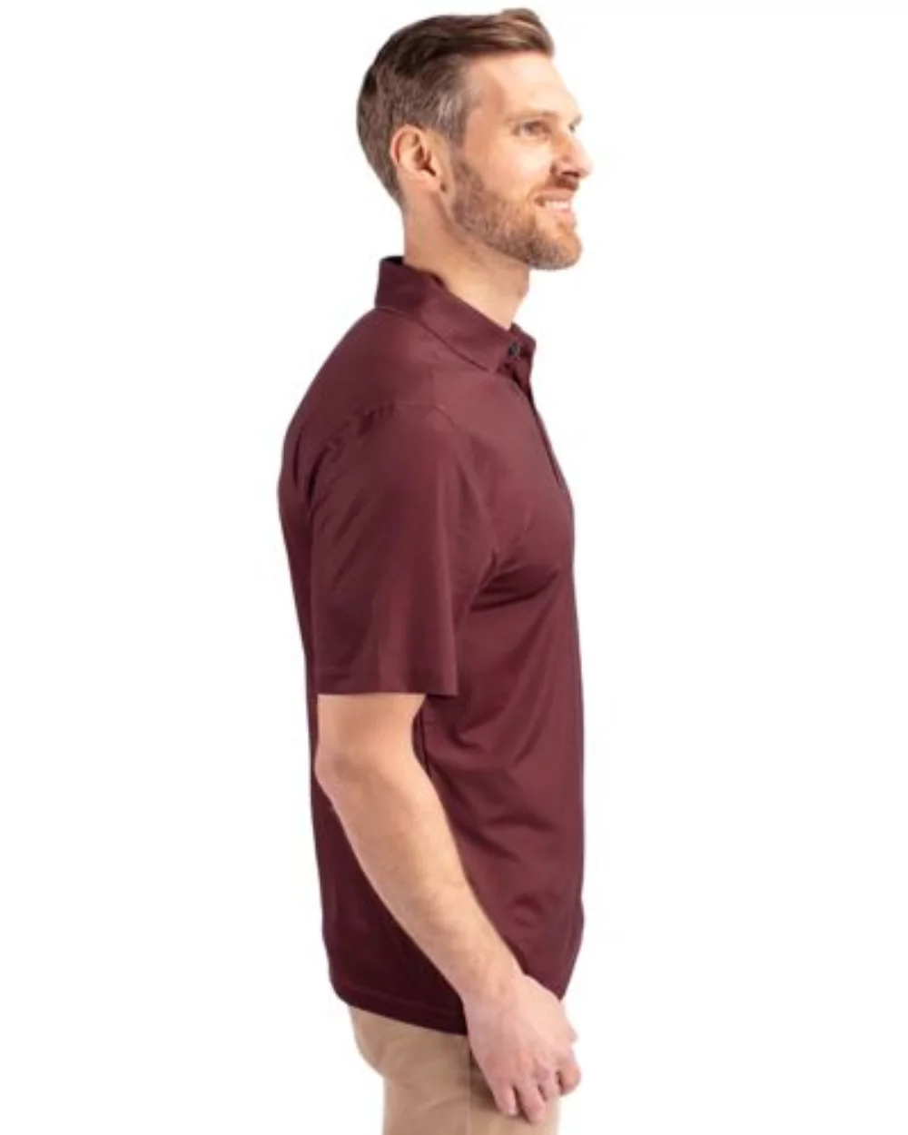 Cutter & Buck Pike Eco Tonal Geo Print Stretch Recycled Mens Big & Tall Polo