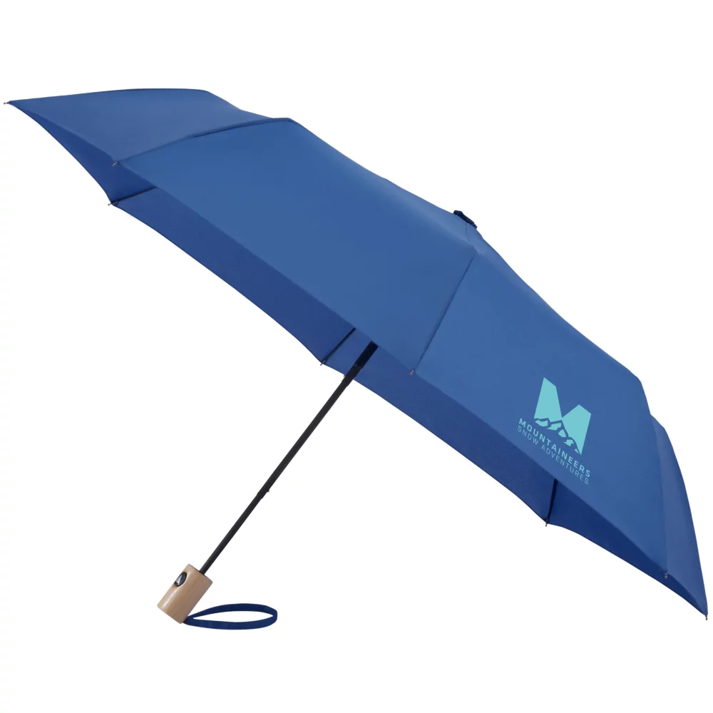 42" Recycled Folding Auto Open Umbrella