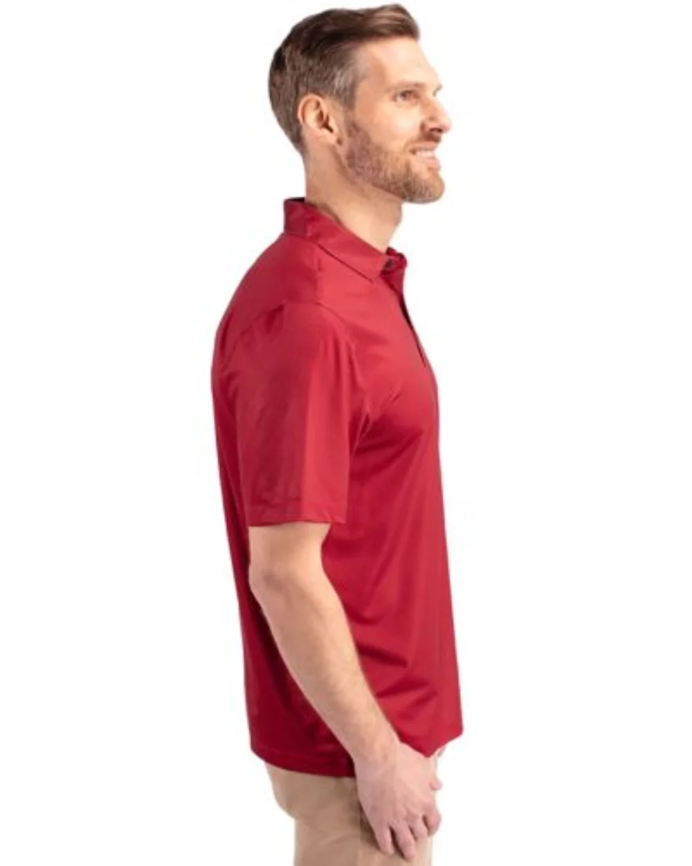 Cutter & Buck Pike Eco Tonal Geo Print Stretch Recycled Mens Big & Tall Polo