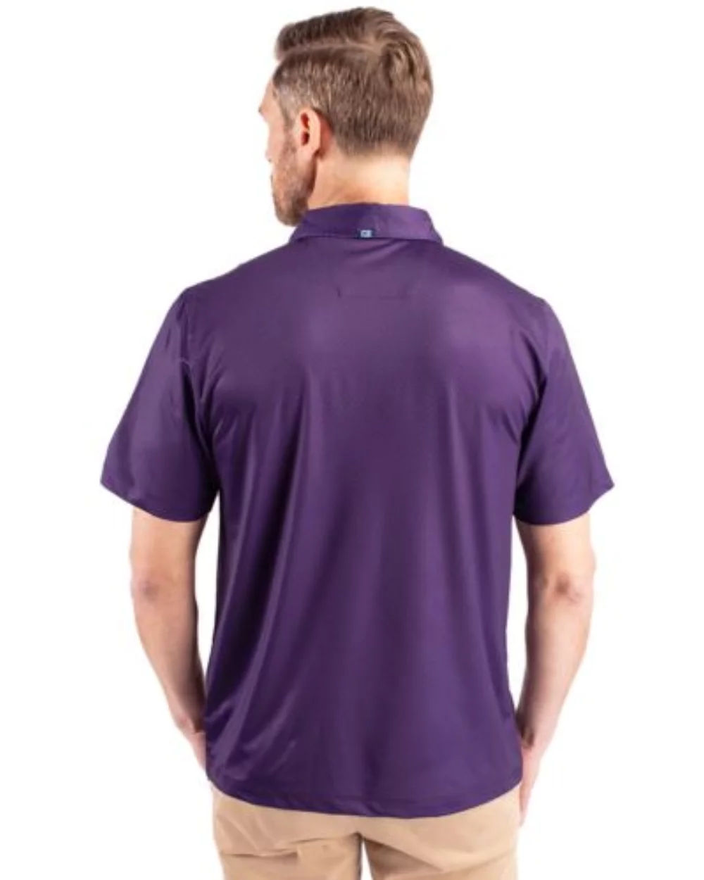 Cutter & Buck Pike Eco Tonal Geo Print Stretch Recycled Mens Big & Tall Polo