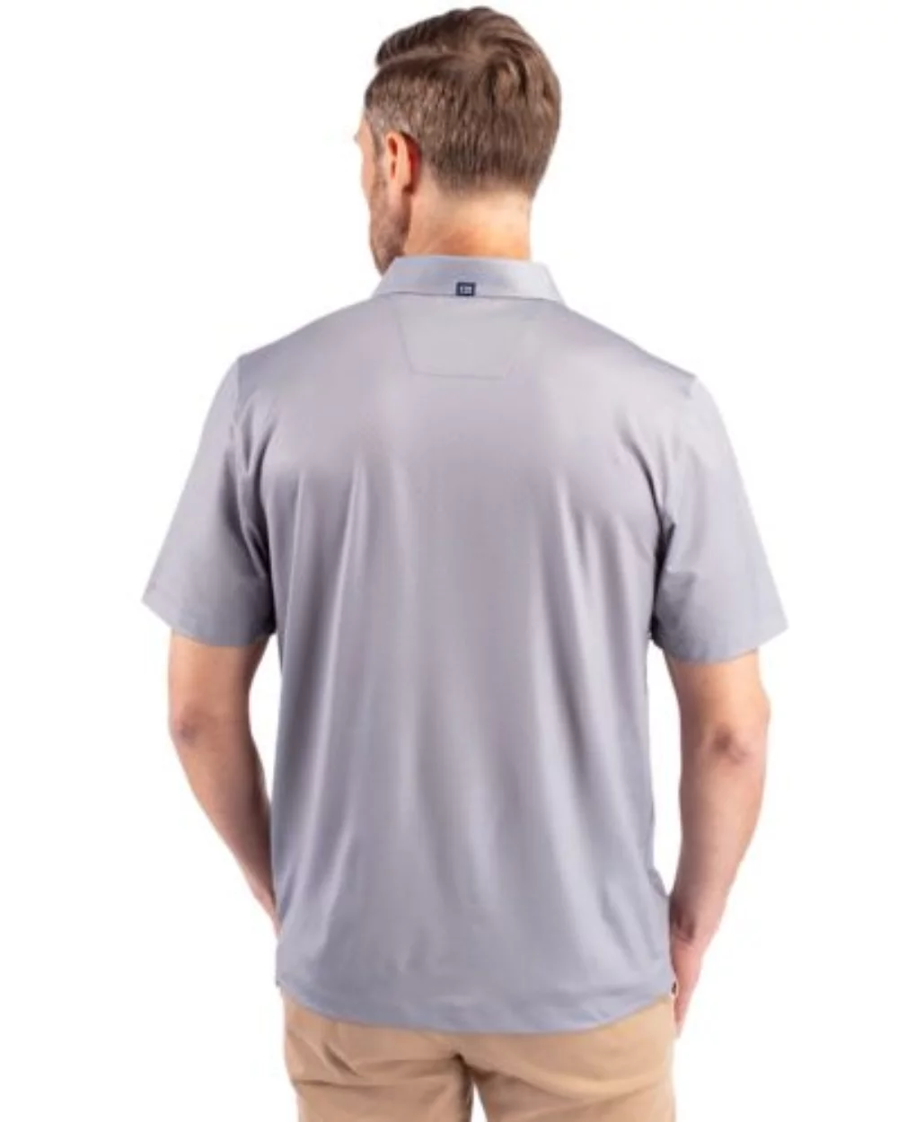 Cutter & Buck Pike Eco Tonal Geo Print Stretch Recycled Mens Big & Tall Polo