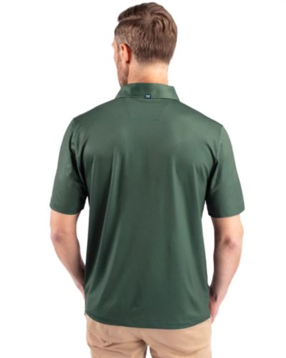 Cutter & Buck Pike Eco Tonal Geo Print Stretch Recycled Mens Big & Tall Polo