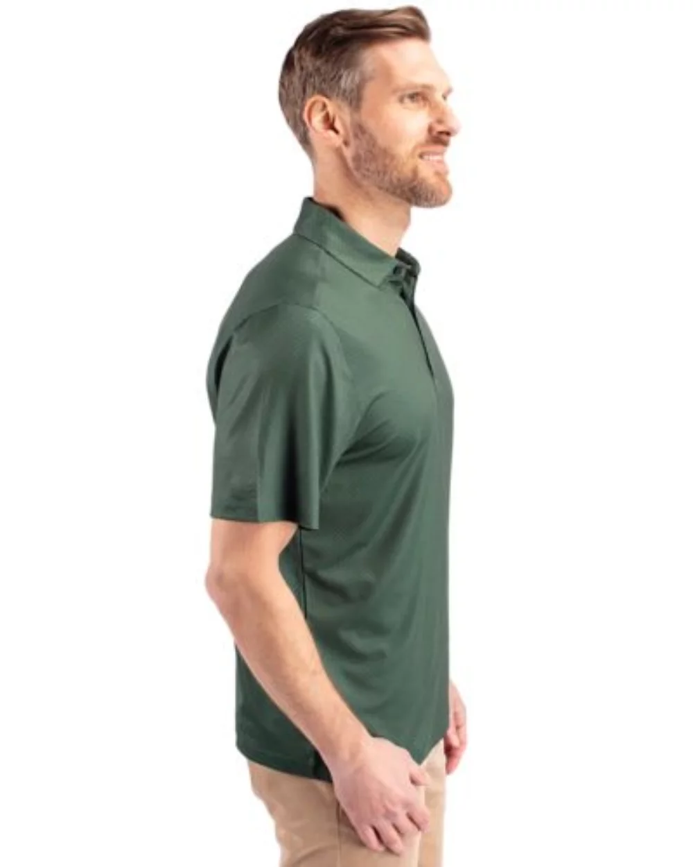Cutter & Buck Pike Eco Tonal Geo Print Stretch Recycled Mens Big & Tall Polo