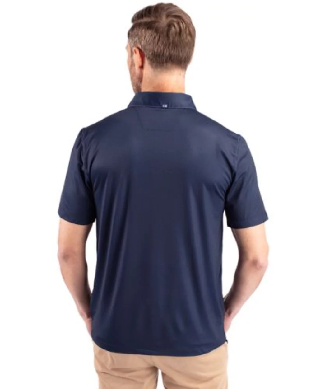 Polo Cutter & Buck Pike Eco Tonal Geo Print Stretch Recycled pour hommes grands et grands