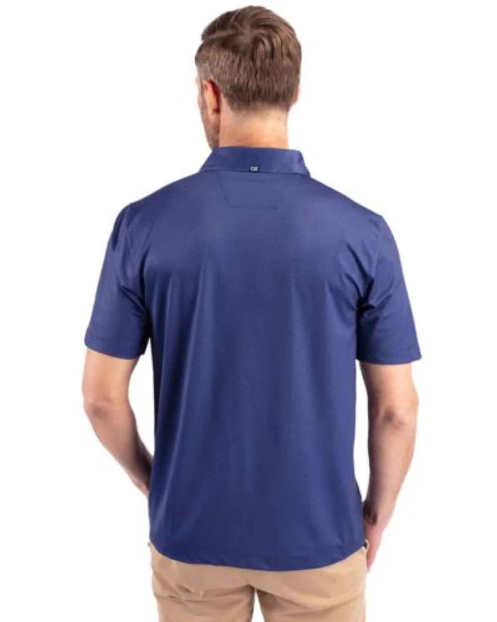 Cutter & Buck Pike Eco Tonal Geo Print Stretch Recycled Mens Big & Tall Polo