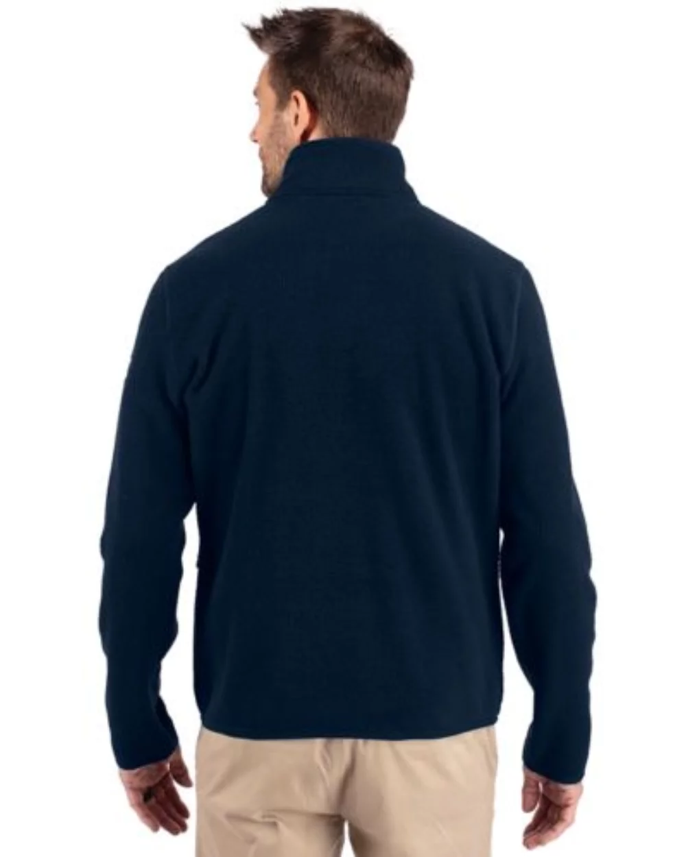 Veste à quart de zip Cutter & Buck Cascade Eco Sherpa Fleece pour hommes