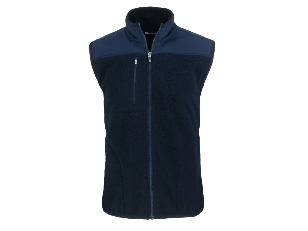 Cutter & Buck Cascade Eco Sherpa Mens Big and Tall Fleece Vest