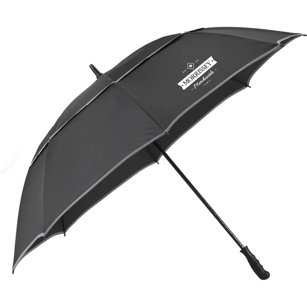 Parapluie de golf en RPET de 62" avec bordure réfléchissante
