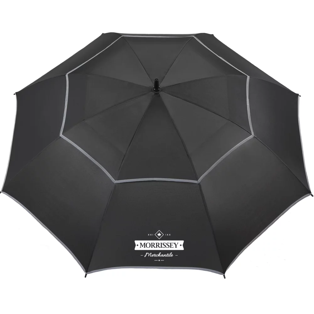 Parapluie de golf en RPET de 62" avec bordure réfléchissante