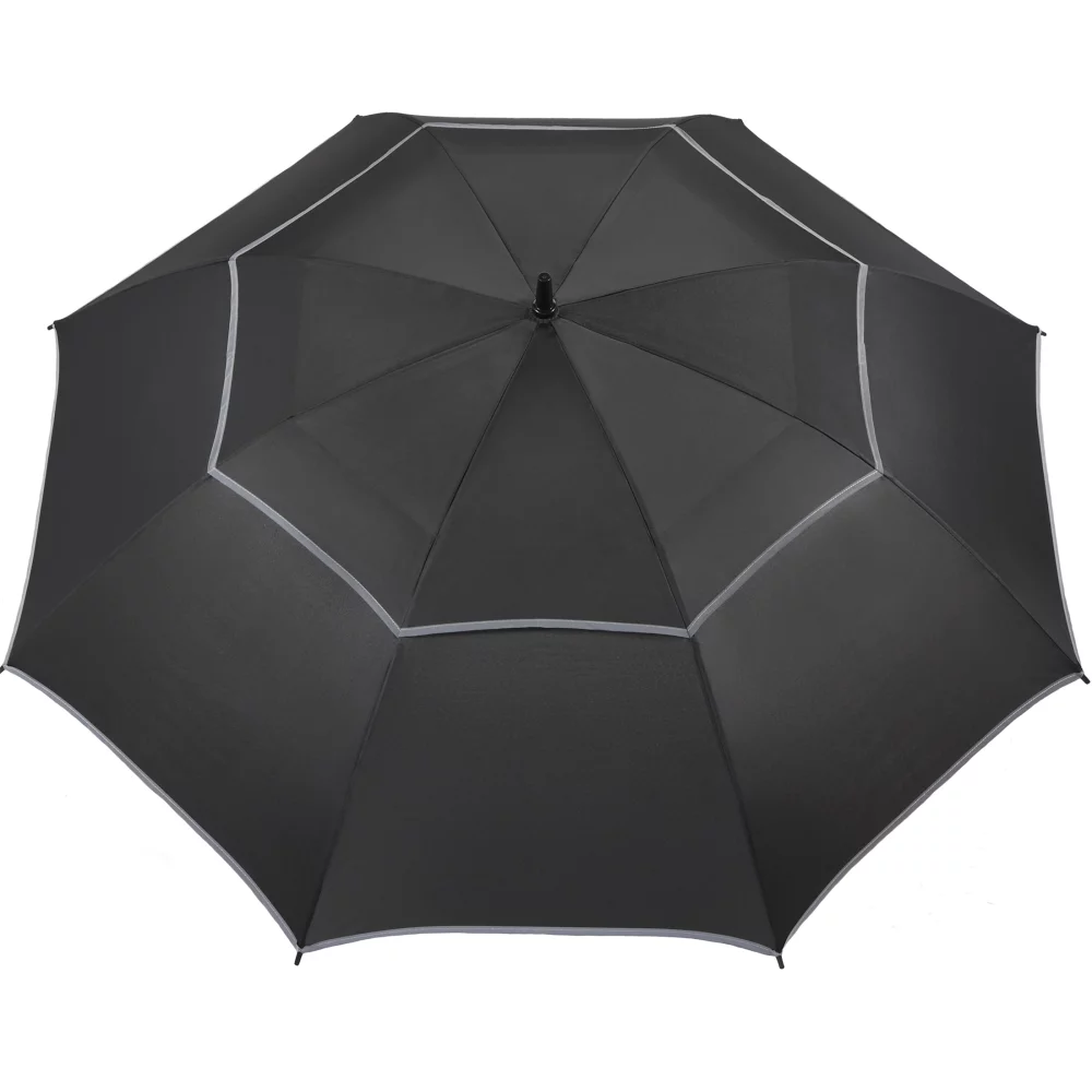 Parapluie de golf en RPET de 62" avec bordure réfléchissante