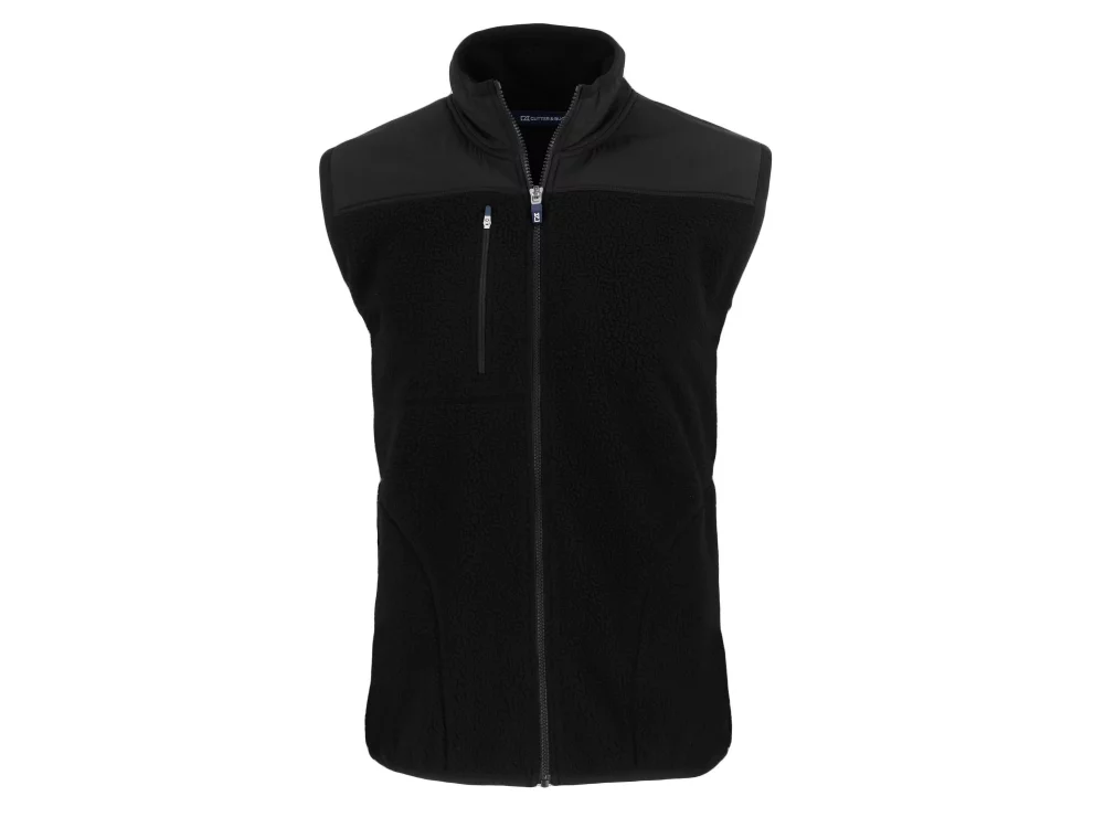 Cutter & Buck Cascade Eco Sherpa Mens Big and Tall Fleece Vest