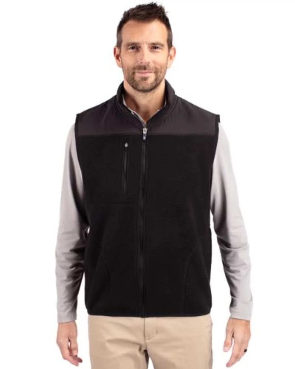Veste en polaire Cutter & Buck Cascade Eco Sherpa pour homme grand et grand