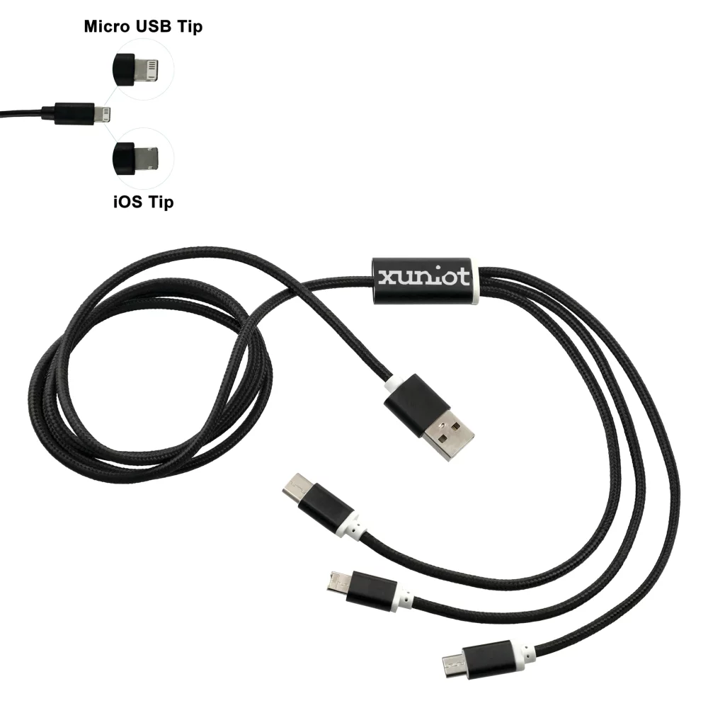 Câble de charge long 3-en-1 Realm