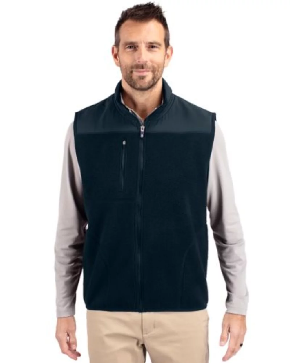 Veste en polaire Cutter & Buck Cascade Eco Sherpa pour homme