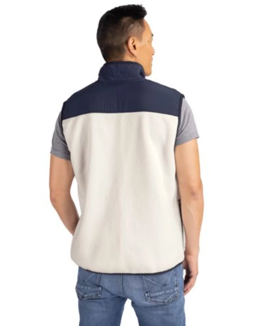 Cutter & Buck Cascade Eco Sherpa Mens Big and Tall Fleece Vest