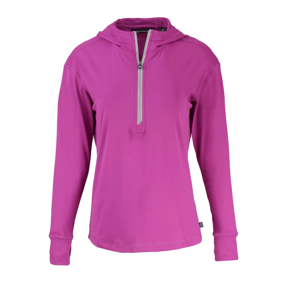 Sweat à capuche demi-zip Cutter & Buck Daybreak Eco Recycled pour femmes