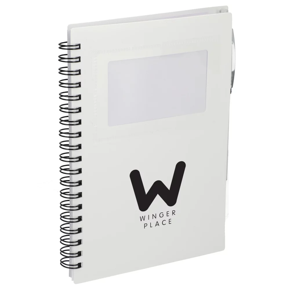 5" x 7" FSC® Recycled Star Spiral Notebook with Pe