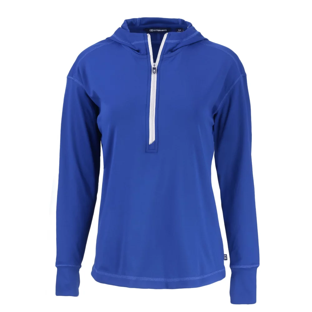 Sweat à capuche demi-zip Cutter & Buck Daybreak Eco Recycled pour femmes