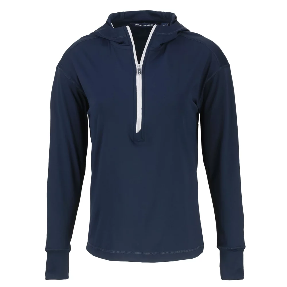 Sweat à capuche demi-zip Cutter & Buck Daybreak Eco Recycled pour femmes