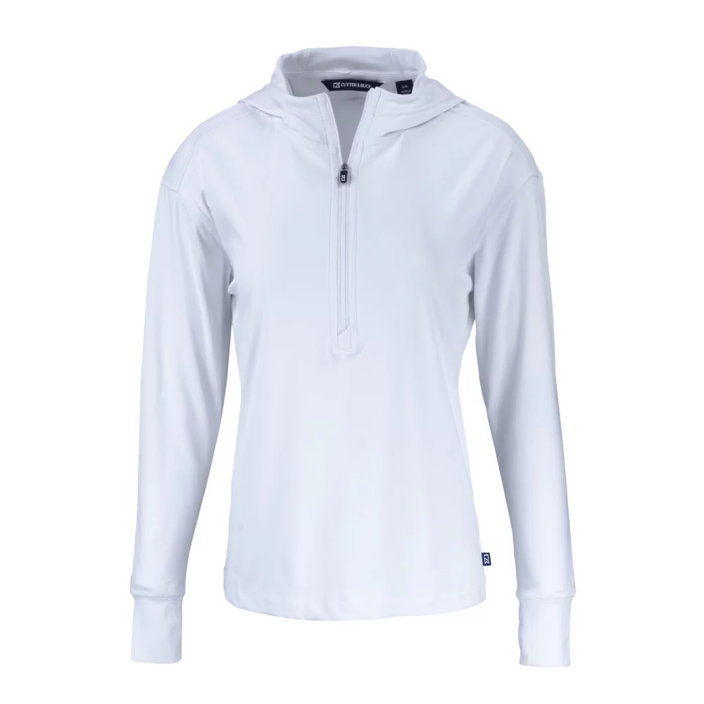 Sweat à capuche demi-zip Cutter & Buck Daybreak Eco Recycled pour femmes