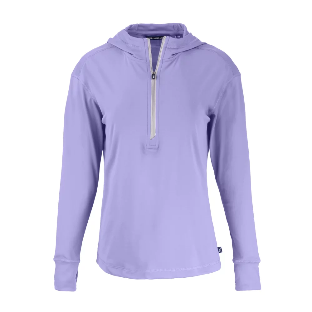 Cutter & Buck Daybreak Eco Recycled Womens Half Zip Hoodie