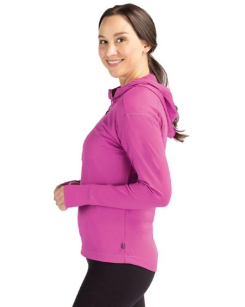 Cutter & Buck Daybreak Eco Recycled Womens Half Zip Hoodie