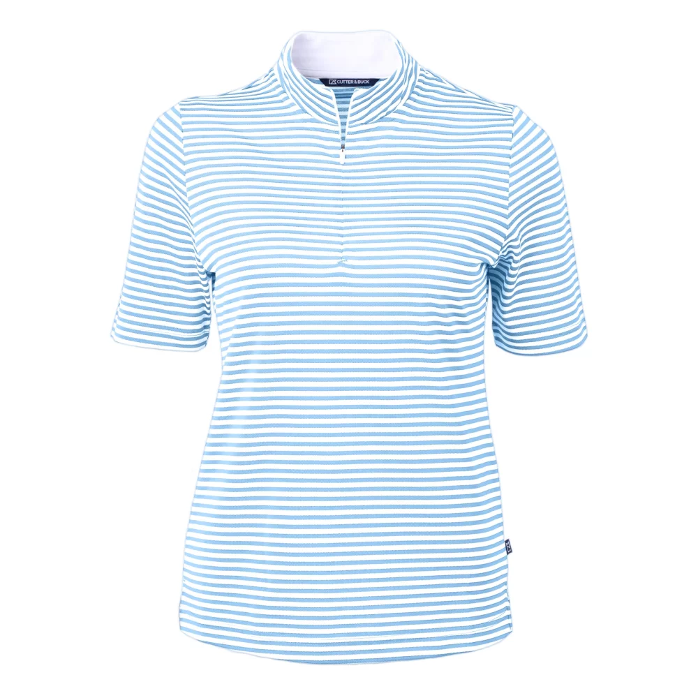 Cutter & Buck Virtue Eco Pique Stripe Recycled Womens Top