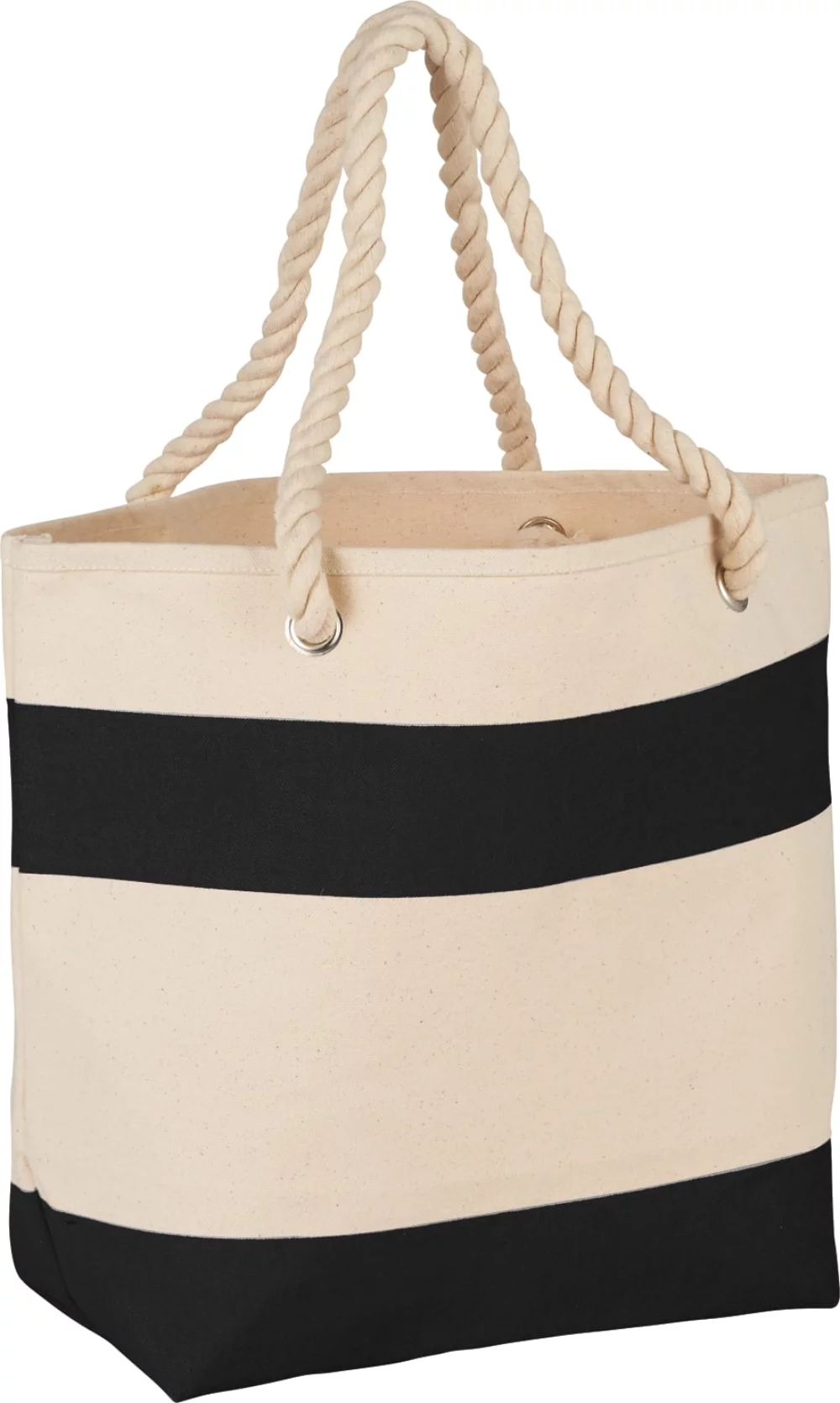 Sac fourre-tout en toile de coton de 16 onces avec poignées en corde