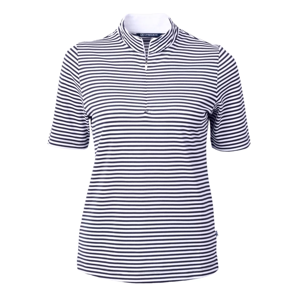Cutter & Buck Virtue Eco Pique Stripe Recycled Womens Top