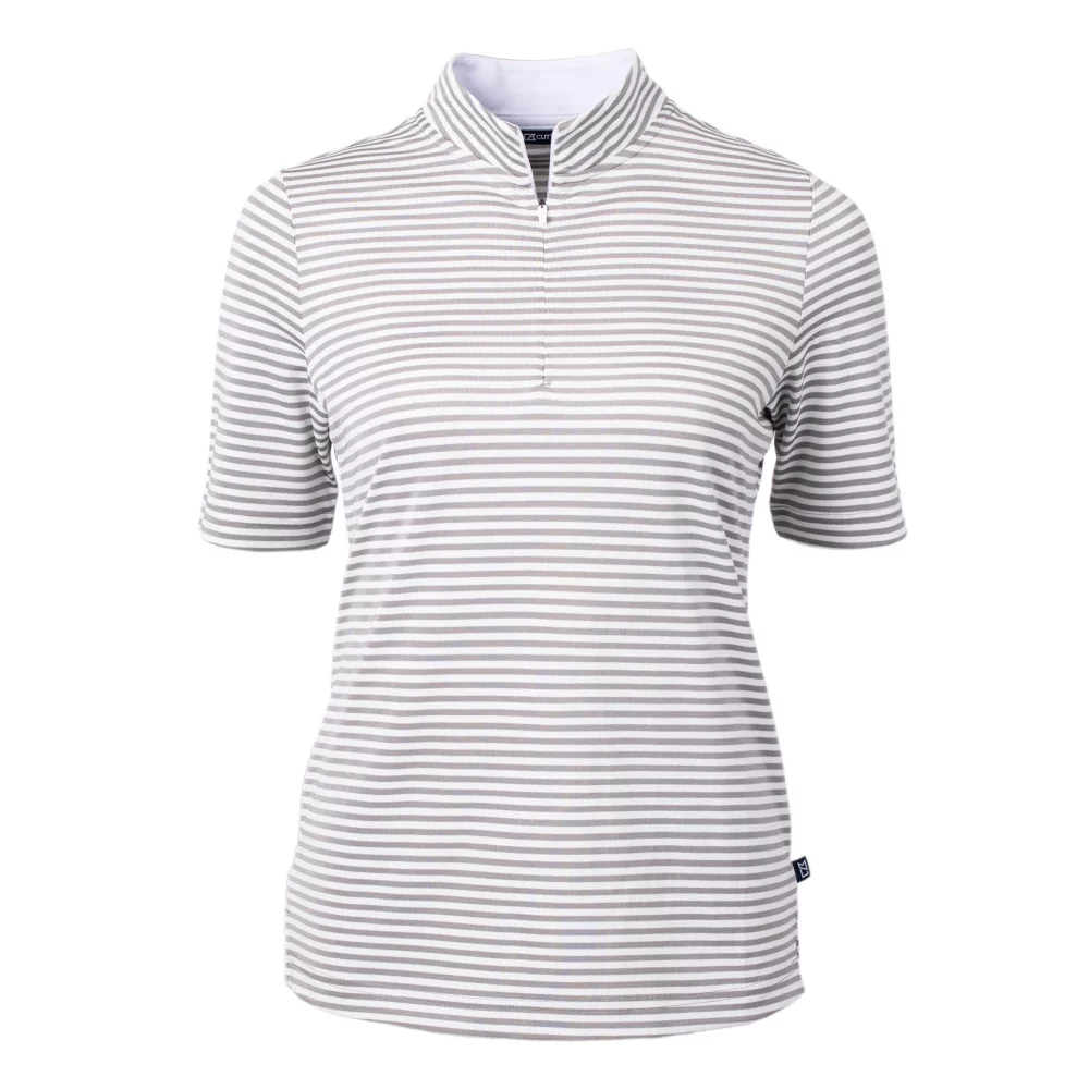 Cutter & Buck Virtue Eco Pique Stripe Recycled Womens Top