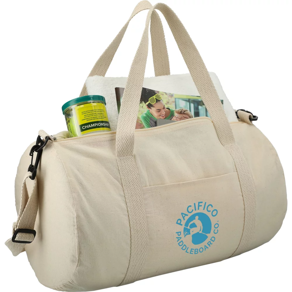 Sac polochon en toile de coton 5 oz de 18 pouces